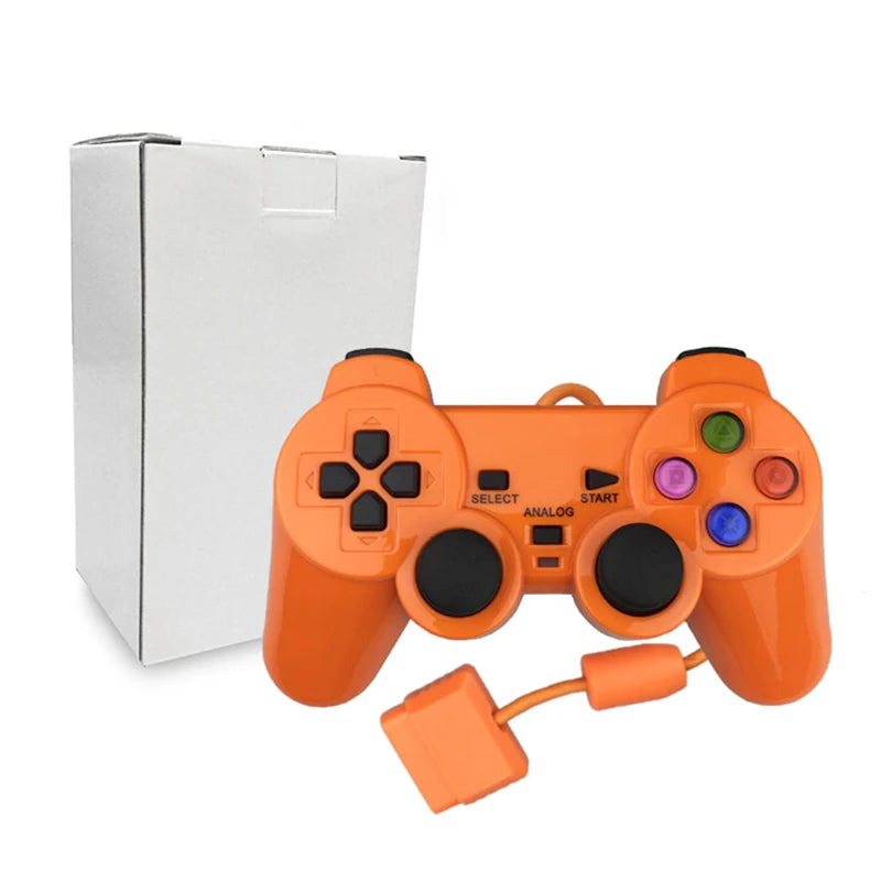 Oil Painting Color For PS2 Wired Controller With Vibration