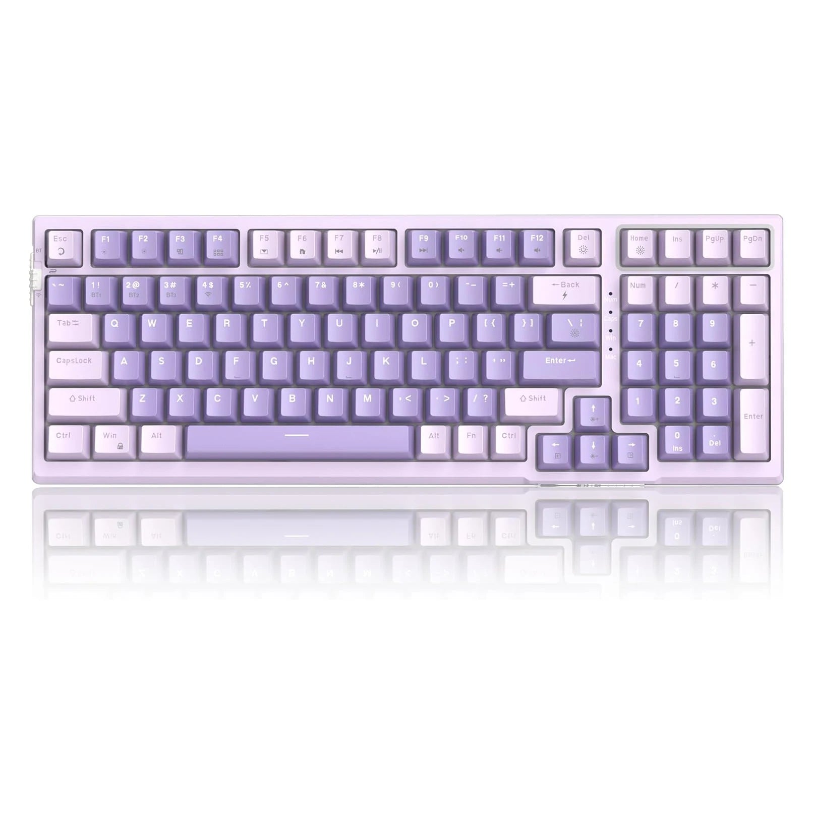 MageGee SKY98 Wireless Gasket Mechanical Gaming Keyboard, 96% Hot Swappable RGB 5-Layer Sound Padding, BT/2.4G/USB-C, NKRO