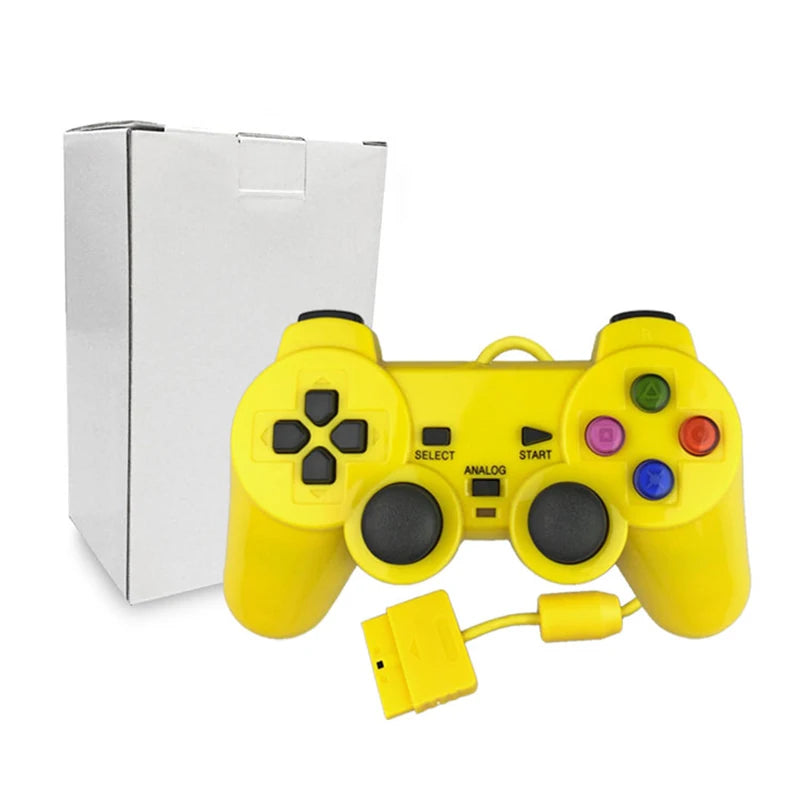 Oil Painting Color For PS2 Wired Controller With Vibration