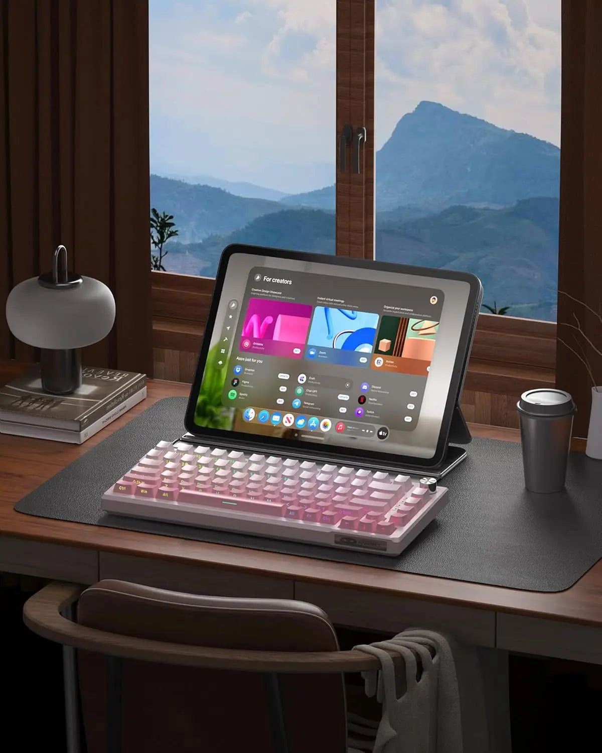 MageGee SKY81 75% Wireless Gasket Mechanical Gaming Keyboard, Hot Swappable RGB w/ 5-Layer Padding, BT/2.4G/USB-C, Knob Control