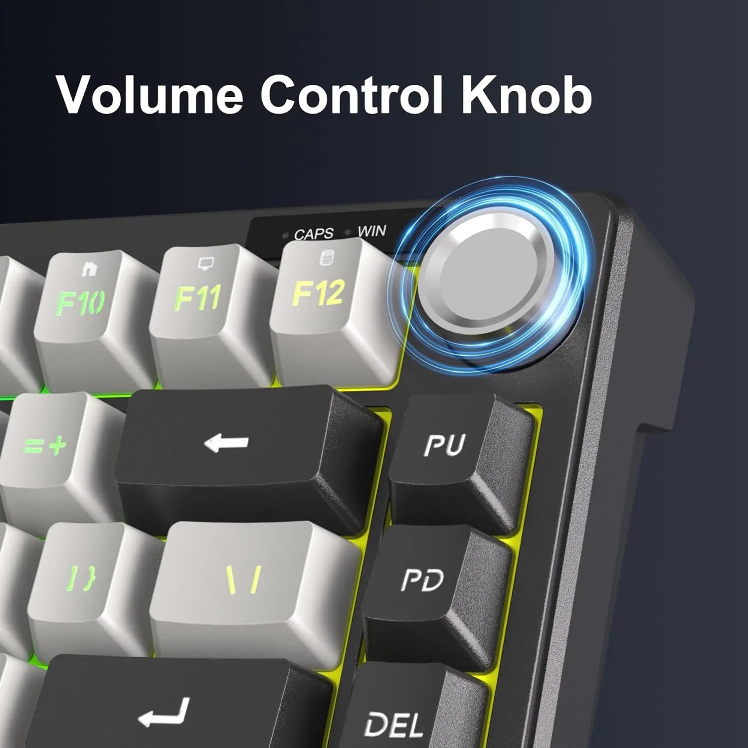 MageGee Mini 60% Gaming Keyboard, RGB Backlit 75 Key Ultra-Compact Keyboard, TS75 Ergonomic Waterproof Mechanical Feeling Office