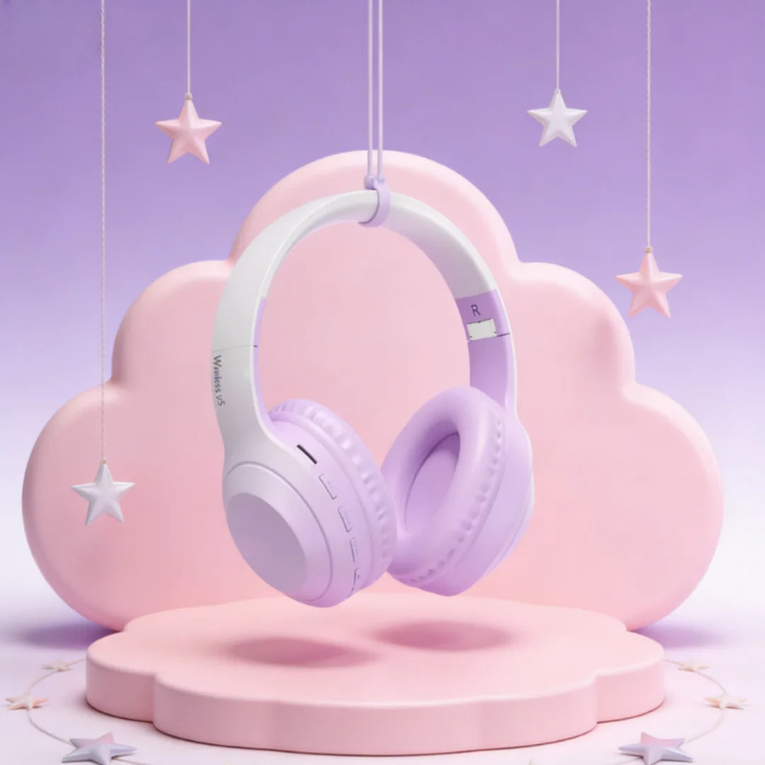 High Fidelity High-resolution Stereoscopic Surround Sound Wireless Bluetooth 5.3 Head Mounted Noise Cancelling Gaming Earphones